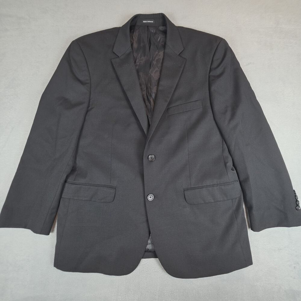 Pronto Uomo Platinum Blazer 44R Mens Black Stretch Sport Coat 2 Button Dress Jac